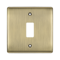 BG Nexus Metal Antique Brass 1G Grid Plate RNAB1