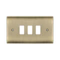 BG Nexus Metal Antique Brass 3G Grid Plate RNAB3