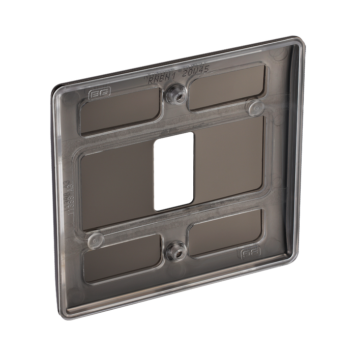 BG Nexus Metal Black Nickel 1G Grid Plate RNBN1