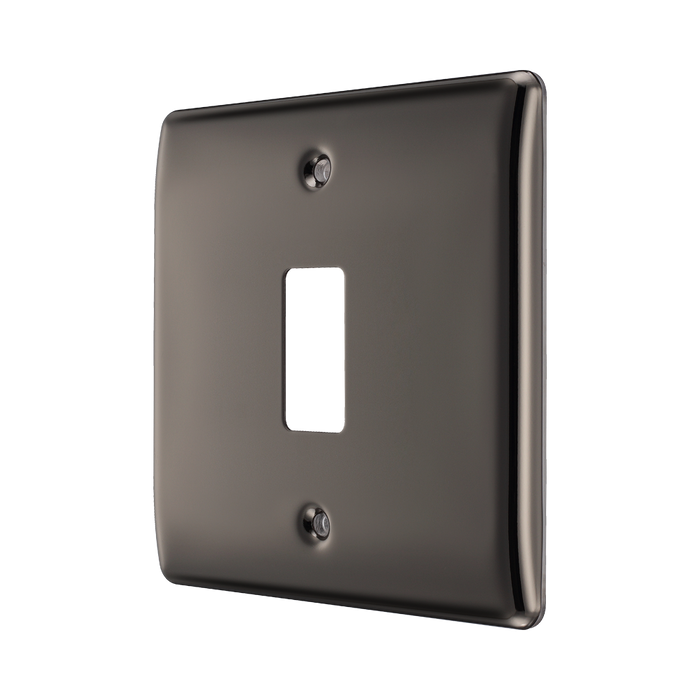 BG Nexus Metal Black Nickel 1G Grid Plate RNBN1