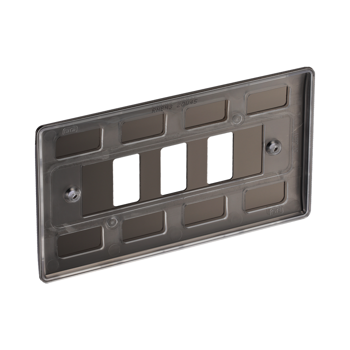 BG Nexus Metal Black Nickel 3G Grid Plate RNBN3