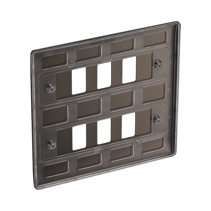 BG Nexus Metal Black Nickel 6G Grid Plate RNBN6