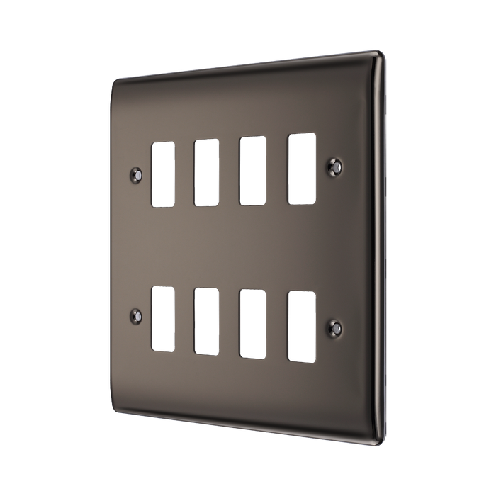 BG Nexus Metal Black Nickel 8G Grid Plate RNBN8