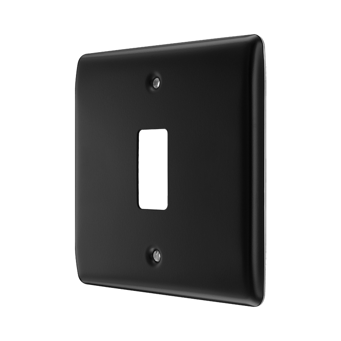 BG Nexus Metal Matt Black 1G Grid Plate RNFB1
