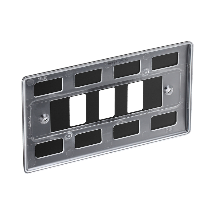 BG Nexus Metal Matt Black 3G Grid Plate RNFB3