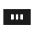 BG Nexus Metal Matt Black 3G Grid Plate RNFB3