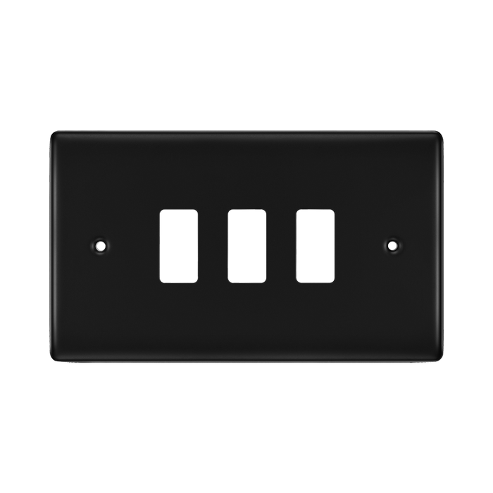BG Nexus Metal Matt Black 3G Grid Plate RNFB3
