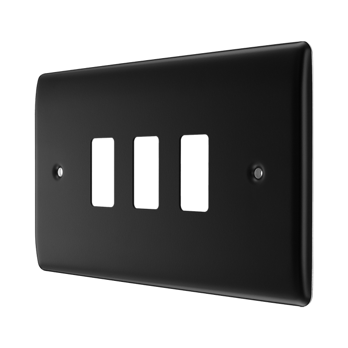 BG Nexus Metal Matt Black 3G Grid Plate RNFB3