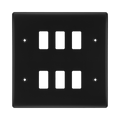 BG Nexus Metal Matt Black 6G Grid Plate RNFB6