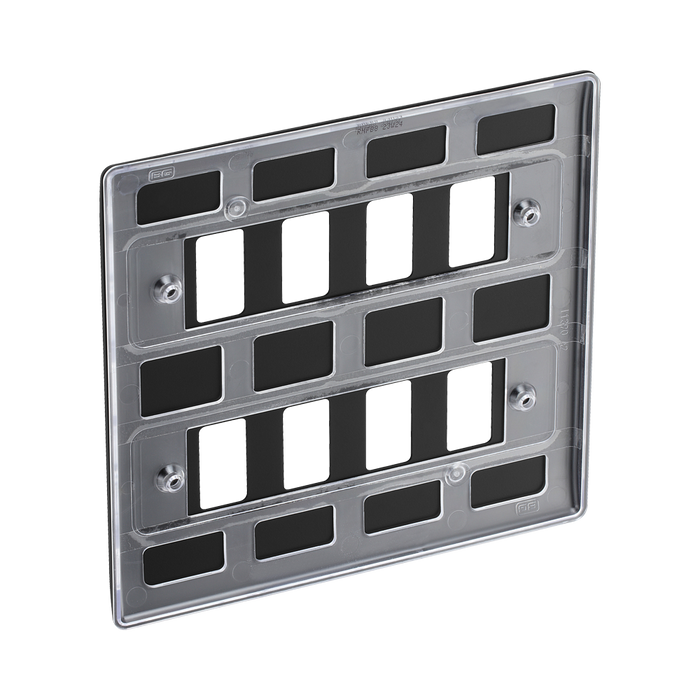 BG Nexus Metal Matt Black 8G Grid Plate RNFB8