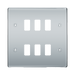 BG Nexus Metal Polished Chrome 6G Grid Plate RNPC6 Available from RS Electrical Supplies
