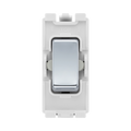 BG Electrical Polished Chrome 20AX 2 Way Single Pole Centre Off Grid Switch RPC12C – product view 1