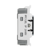 BG Electrical Polished Chrome 20AX 2 Way Key Grid Switch Printed 'EMG LGT TEST' RPC12EL – product view 4