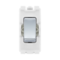 BG Polished Chrome Grid Switch 20 Amp 2 Way RPC12 – product view 1