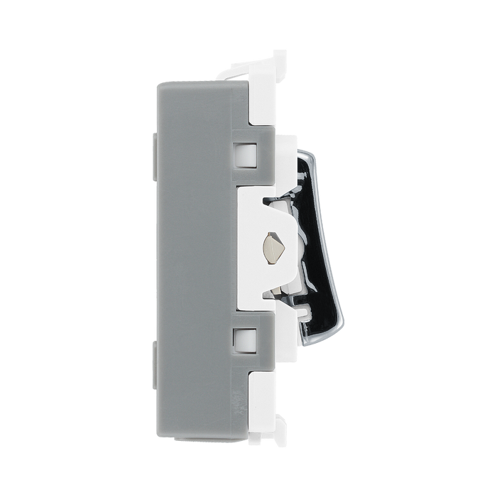 BG Electrical Polished Chrome 10A 3 Pole Fan Isolator Grid Switch RPC15 – product view 4