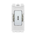 BG Polished Chrome 20A Double Pole Grid Key Switch RPC30KY – product view 1