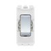 BG Electrical Polished Chrome 20AX Double Pole Grid Switch RPC30 – product view 1