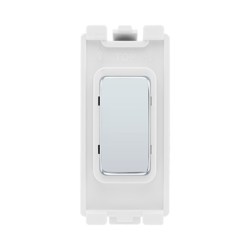 BG Polished Chrome Grid Switch Blank RPCBLNK – product view 1