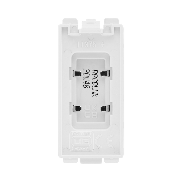 BG Polished Chrome Grid Switch Blank RPCBLNK – product view 3