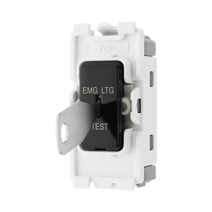 BG Evolve Black 20A 2 Way Printed Key Grid Module RPCDB12EL – product view 2