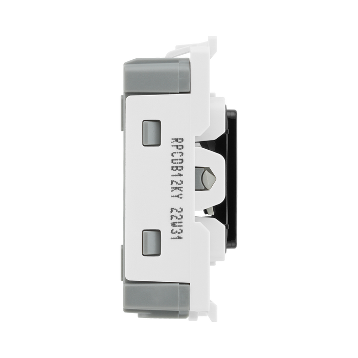 BG Evolve Black 20A 2 Way Key Grid Module RPCDB12KY – product view 4