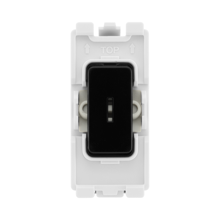 BG Evolve Black 20A Double Pole Key Grid Module RPCDB30KY – product view 1