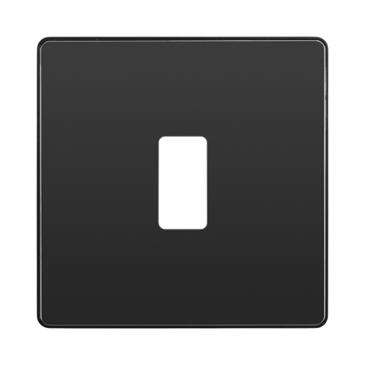 BG Evolve Black Chrome 1G Grid Plate RPCDBC1B Available from RS Electrical Supplies
