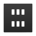 BG Evolve Black Chrome 6G Grid Plate RPCDBC6B Available from RS Electrical Supplies