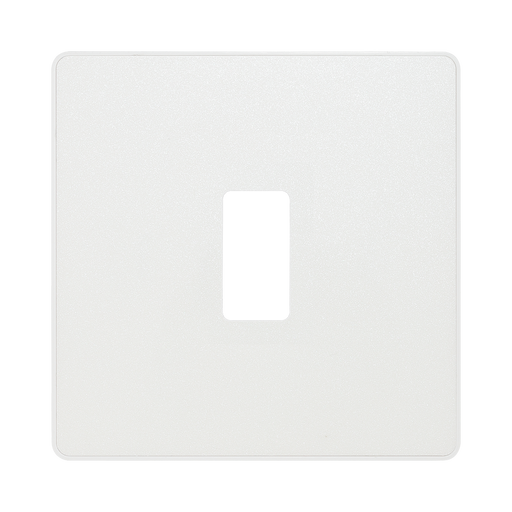 BG Evolve Pearl White 1G Grid Plate RPCDCL1W Available from RS Electrical Supplies
