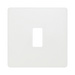BG Evolve Pearl White 1G Grid Plate RPCDCL1W Available from RS Electrical Supplies