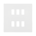 BG Evolve Pearl White 6G Grid Plate RPCDCL6W Available from RS Electrical Supplies
