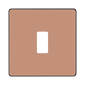 BG Evolve Polished Copper 1G Grid Plate RPCDCP1B Available from RS Electrical Supplies