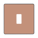 BG Evolve Polished Copper 1G Grid Plate RPCDCP1B Available from RS Electrical Supplies