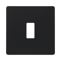 BG Evolve Matt Black 1G Grid Plate RPCDMB1B Available from RS Electrical Supplies