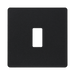 BG Evolve Matt Black 1G Grid Plate RPCDMB1B Available from RS Electrical Supplies