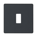 BG Evolve Matt Grey 1G Grid Plate RPCDMG1B Available from RS Electrical Supplies