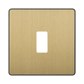 BG Evolve Satin Brass 1G Grid Plate RPCDSB1B