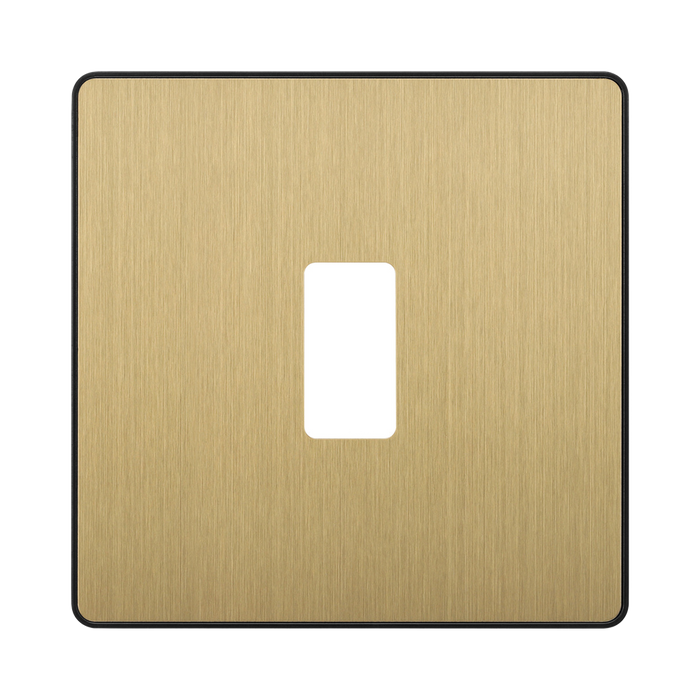 BG Evolve Satin Brass 1G Grid Plate RPCDSB1B
