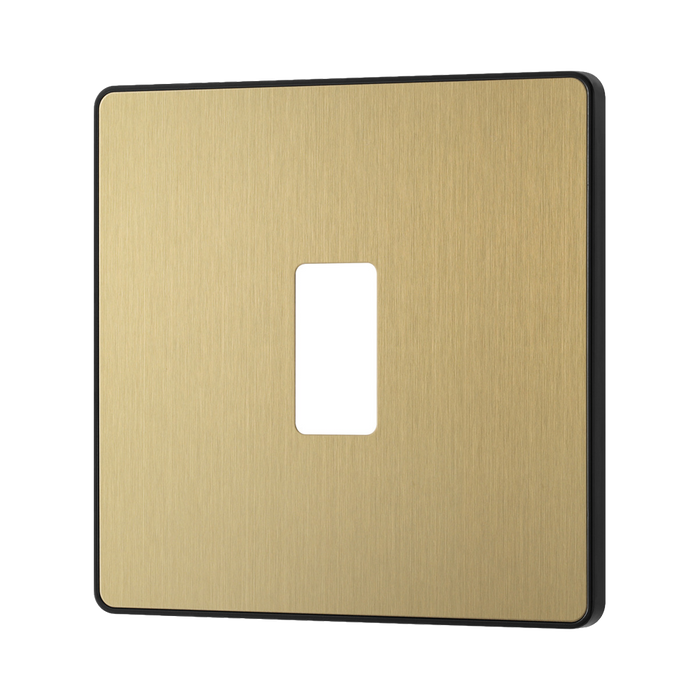 BG Evolve Satin Brass 1G Grid Plate RPCDSB1B