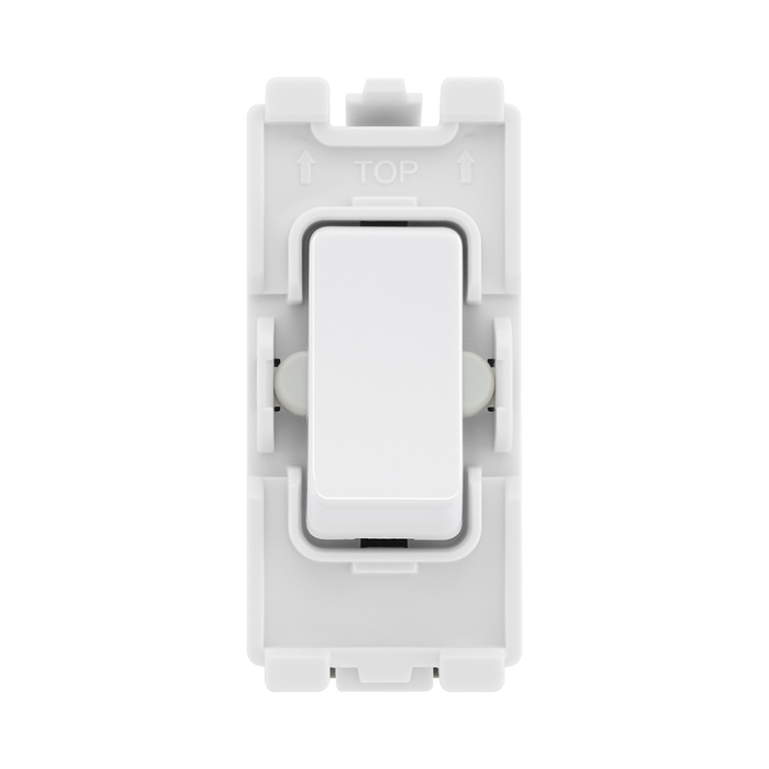 BG Evolve White 20A 2 Way Single Pole Centre Off Grid Module RPCDW12C – product view 1