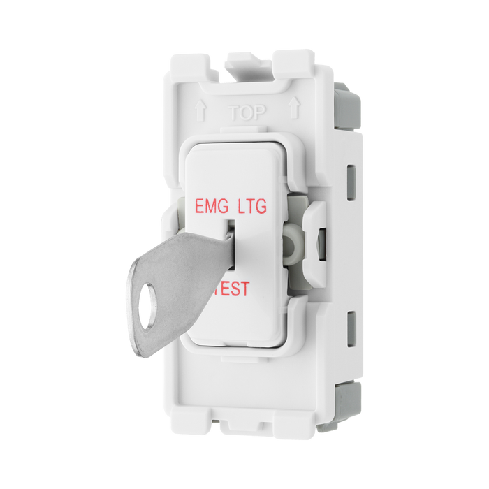 BG Evolve White 20A 2 Way Printed Key Grid Module RPCDW12EL – product view 2