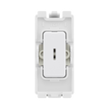 BG Evolve White 20A 2 Way Key Grid Module RPCDW12KY – product view 1