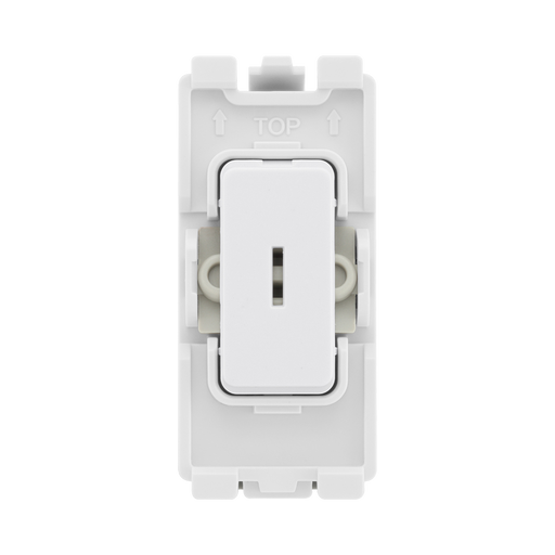 BG Evolve White 20A 2 Way Key Grid Module RPCDW12KY – product view 1