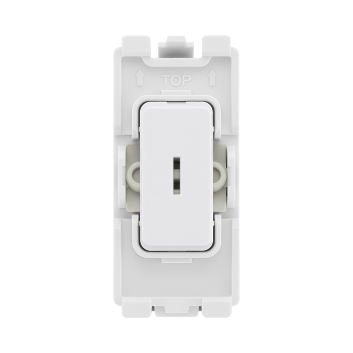 BG Evolve White 20A 2 Way Key Grid Module RPCDW12KY – product view 1