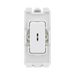 BG Evolve White 20A 2 Way Key Grid Module RPCDW12KY – product view 1