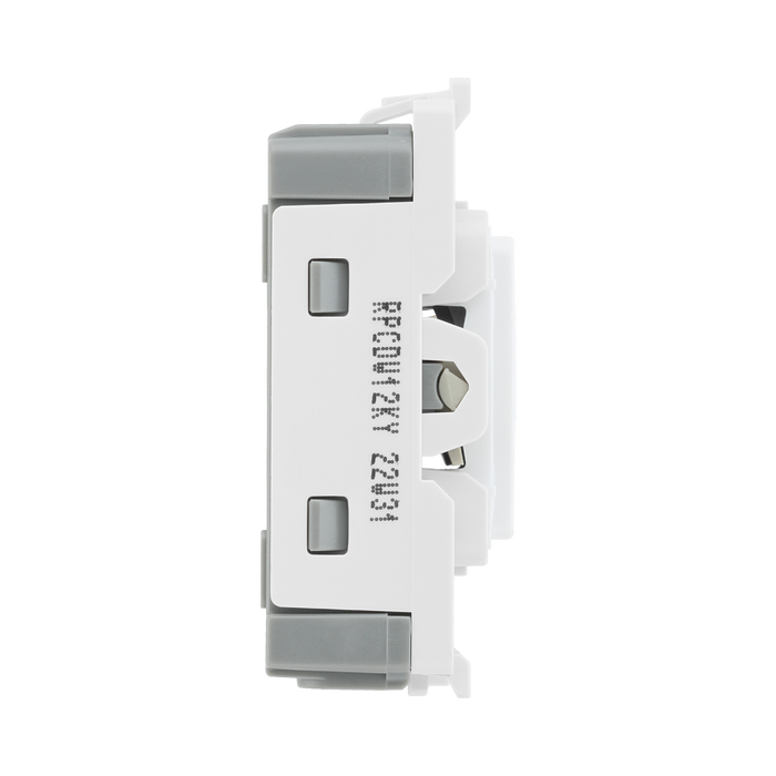 BG Evolve White 20A 2 Way Key Grid Module RPCDW12KY – product view 4