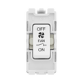 BG Evolve White 10 Amp Fan Isolator Grid Module RPCDW15 – product view 1