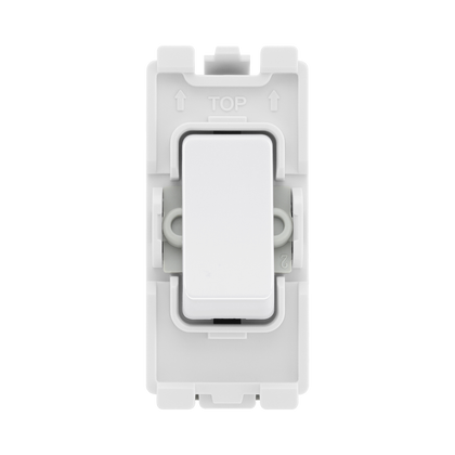 BG Evolve White 20A Double Pole Grid Module RPCDW30