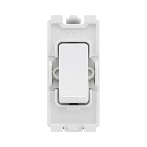 BG Evolve White 20A Double Pole Grid Module RPCDW30 – product view 1