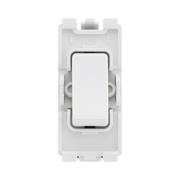 BG Evolve White 20A Double Pole Grid Module RPCDW30 – product view 1
